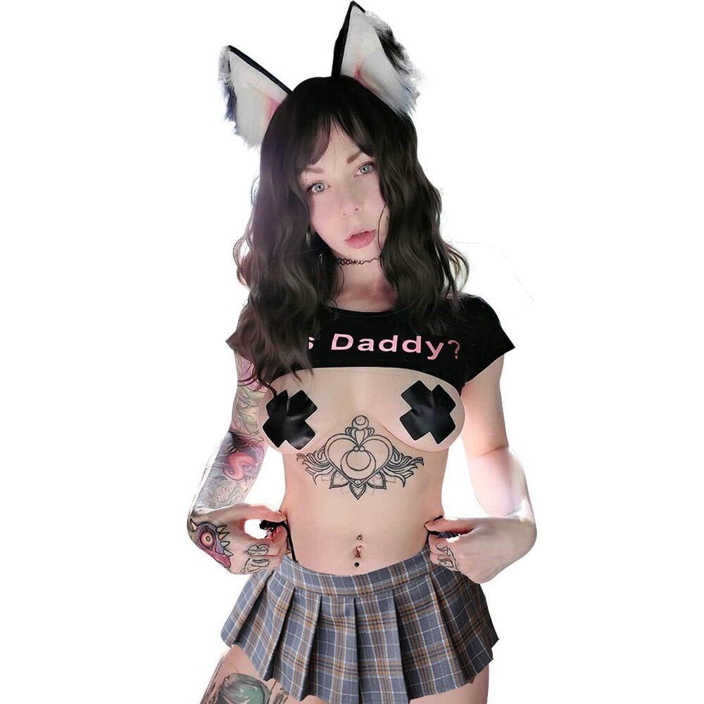 8858 Japanese Lingerie Sexy Crop Top Naughty Underwear Anime Cosplay